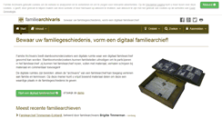 Desktop Screenshot of familiearchivaris.nl