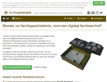 Tablet Screenshot of familiearchivaris.nl